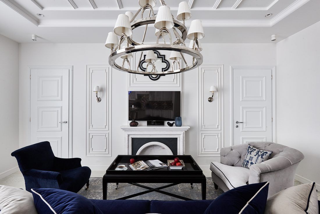 Гостиная в квартире жилого комплекса «Wine House», проект Mill Studio