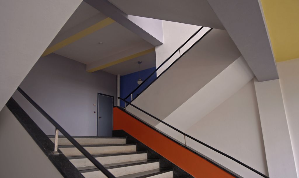 интерьер школы Баухаус (Bauhaus) в Дессау, 1932 год