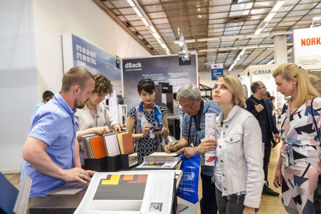 презентация коллекции обоев под покраску Баухаус (Bauhaus) на выставке АрхМосква 2018