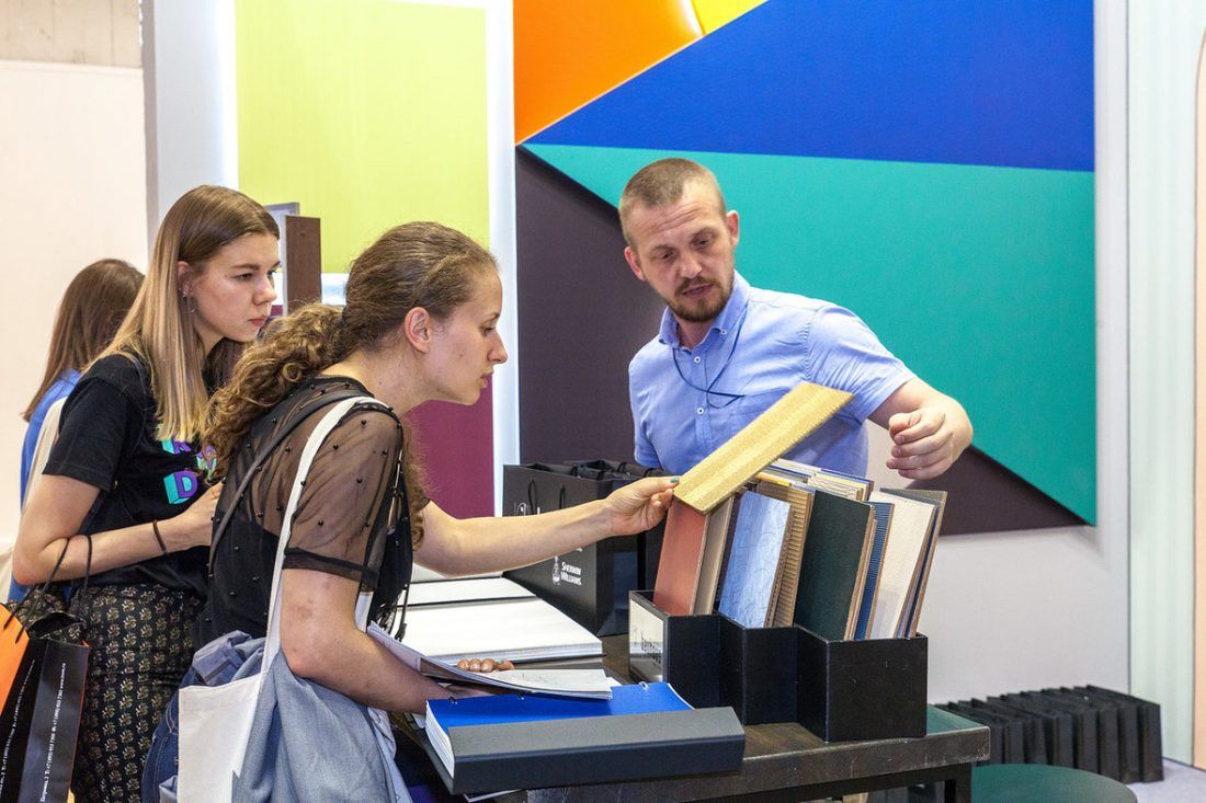 презентация коллекции обоев под покраску Баухаус (Bauhaus) на выставке АрхМосква 2018