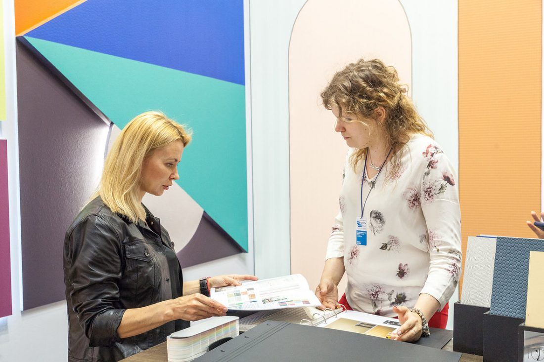 презентация коллекции обоев под покраску Баухаус (Bauhaus) на выставке АрхМосква 2018