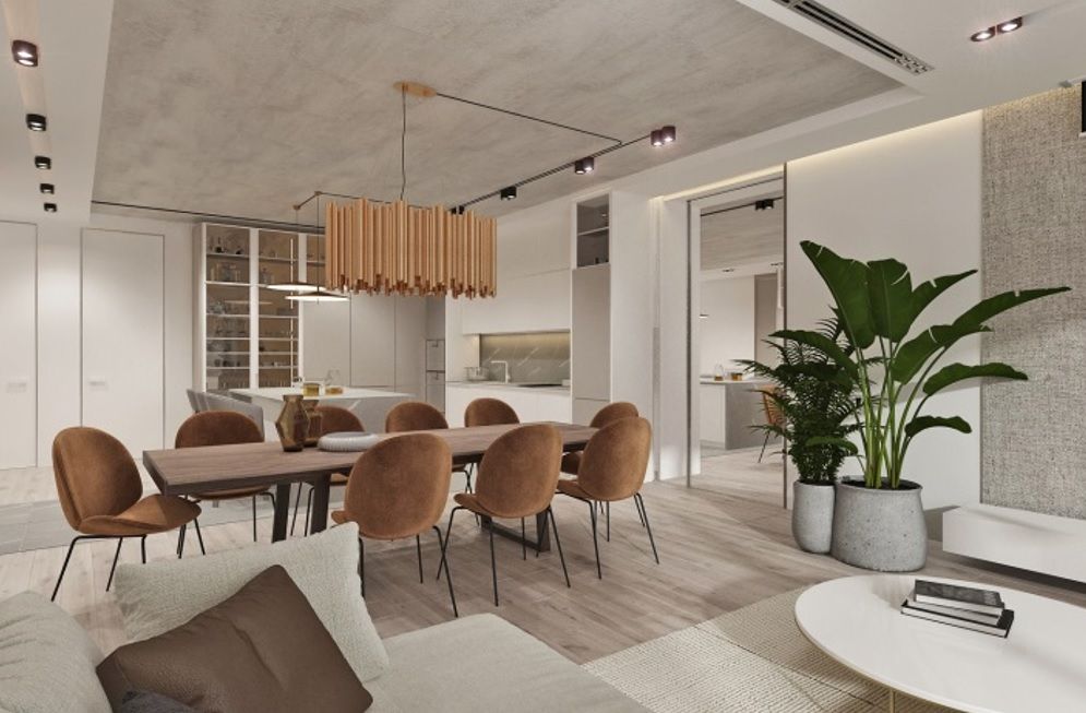 столовая зона, автор проекта Оксана Лисоветченко