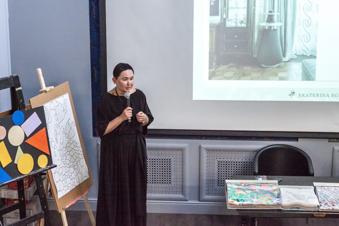 семинар дизайнера по текстилю Екатерины Егоровой в Центре Дизайна Мануфактура 5 Ампир Декор
