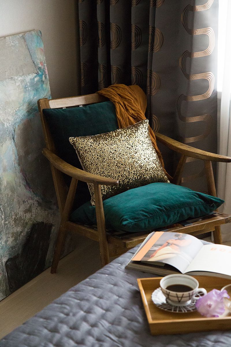 спальня, дизайн-проект Марии Нечаевой