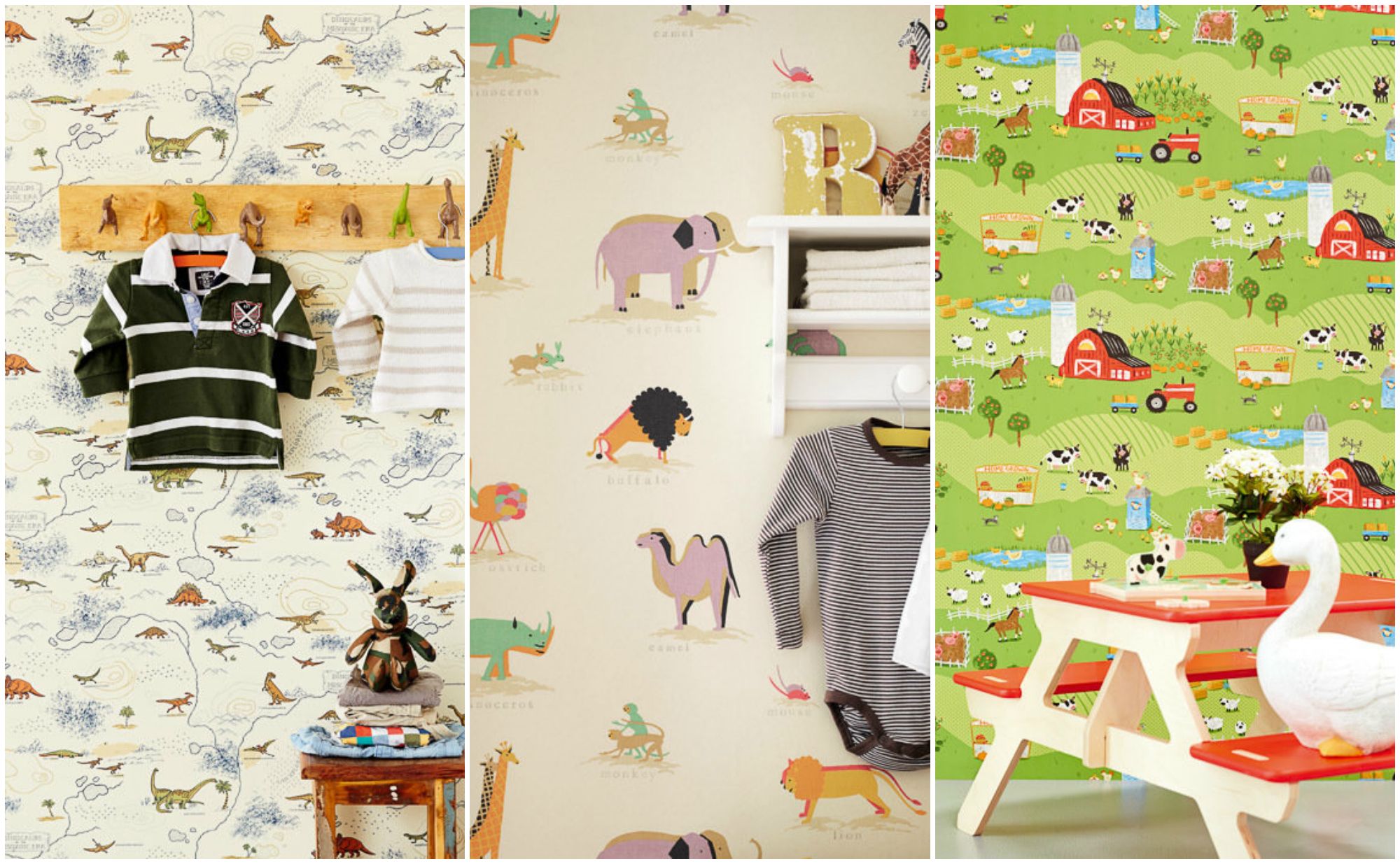 детские обои с животными из коллекций Abracazoo и Hits For Kids