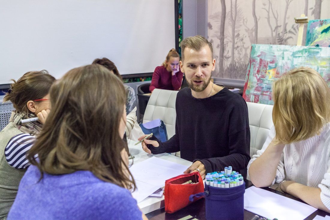 Мастер-класс по скетчингу от команды Artlover space в Центре Дизайна Мануфактура 5 Ампир Декор