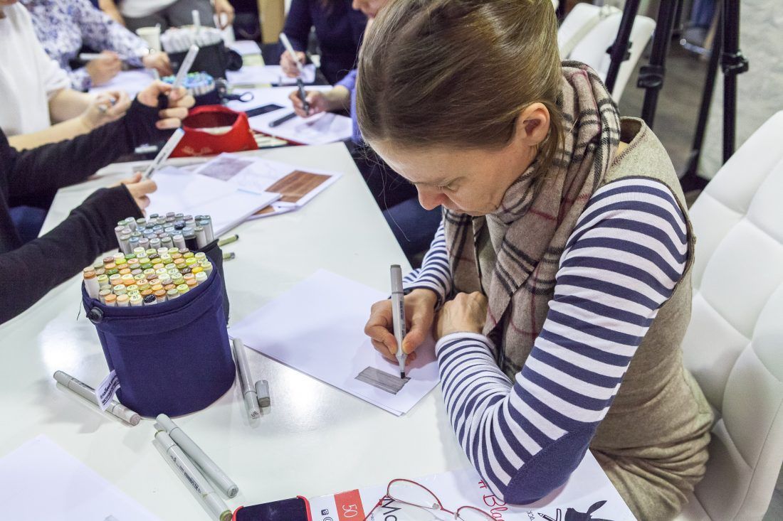 Мастер-класс по скетчингу от команды Artlover space в Центре Дизайна Мануфактура 5 Ампир Декор