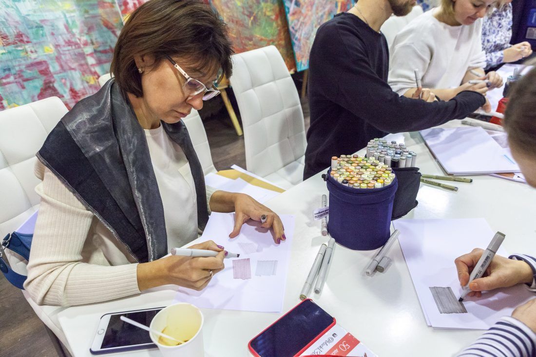 Мастер-класс по скетчингу от команды Artlover space в Центре Дизайна Мануфактура 5 Ампир Декор