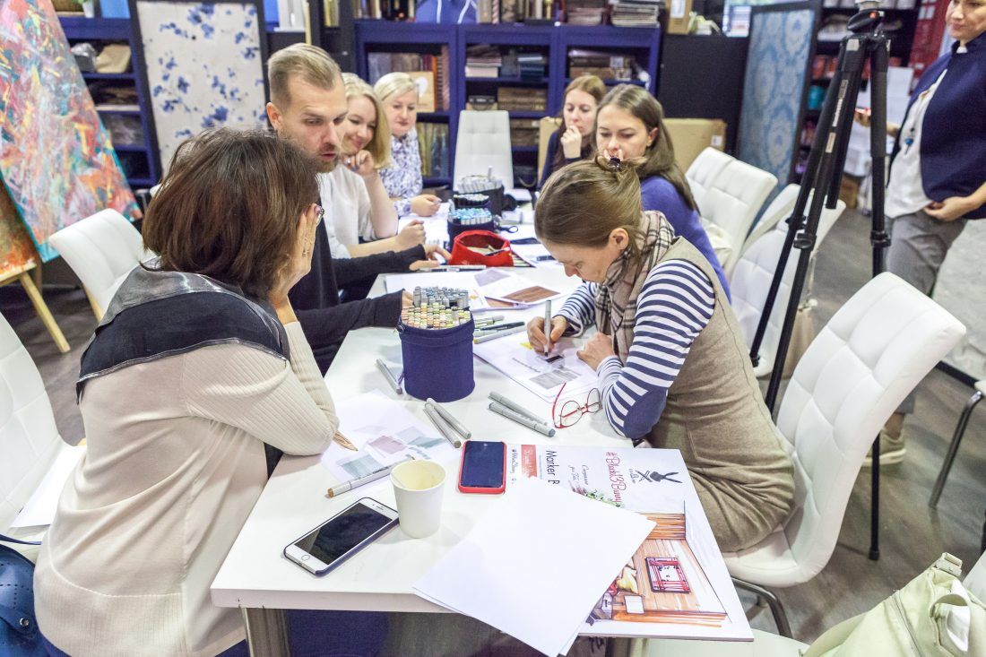 Мастер-класс по скетчингу от команды Artlover space в Центре Дизайна Мануфактура 5 Ампир Декор