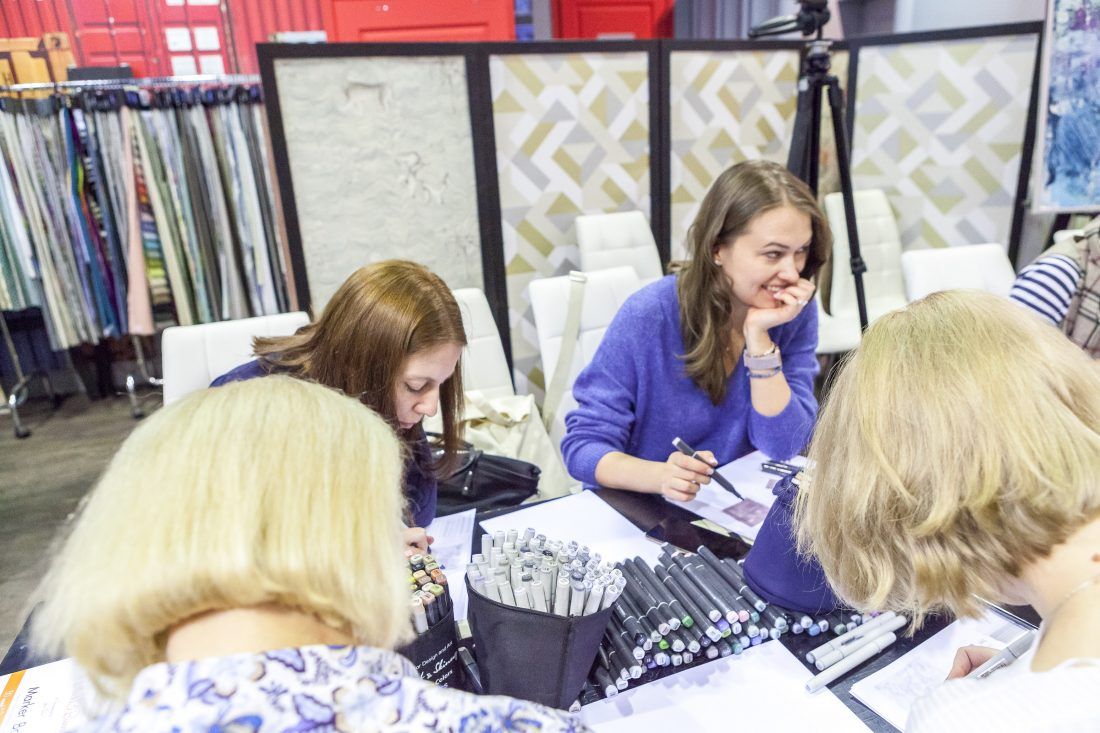 Мастер-класс по скетчингу от команды Artlover space в Центре Дизайна Мануфактура 5 Ампир Декор