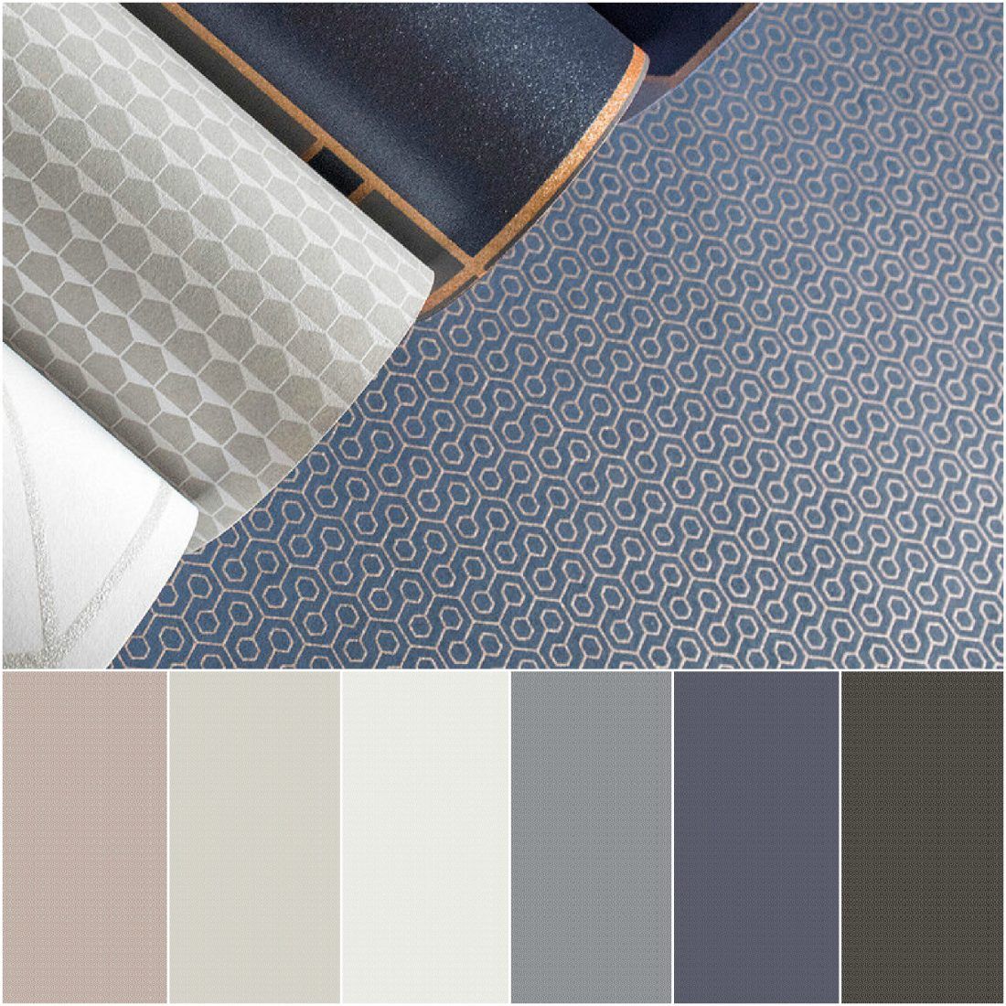 Ампир Декор флизелиновые обои Tinted Tiles от Hookedonwalls