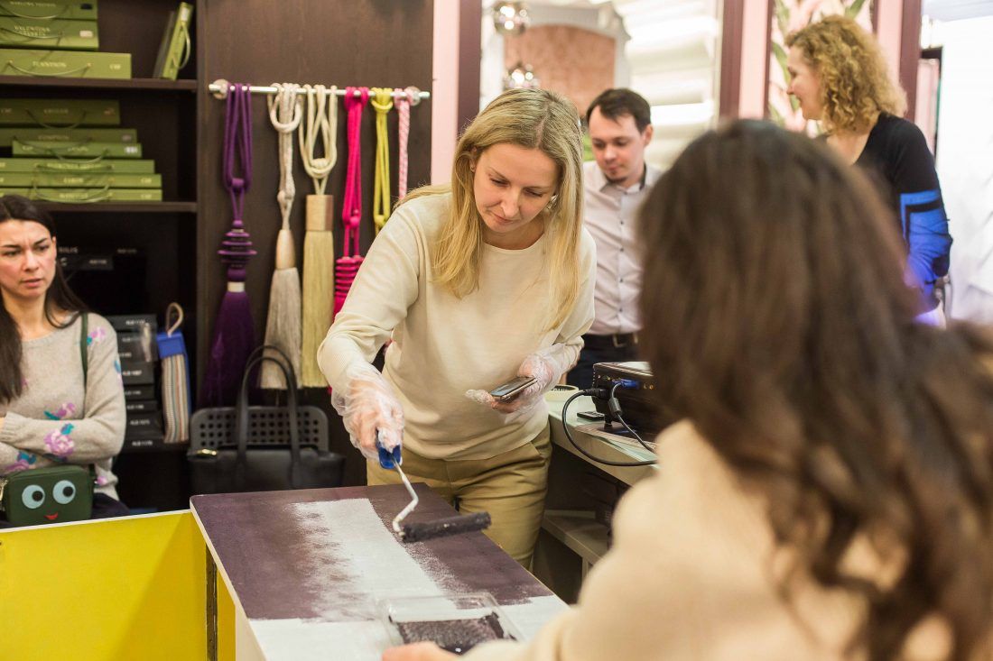 Мастер-класс декоратора Дианы Мухтаровой в салоне Ампир Декор в Санкт-Петербурге