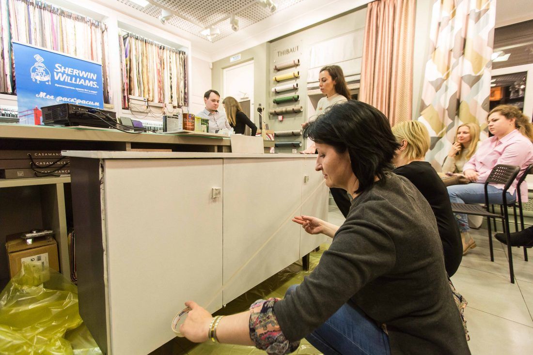 Мастер-класс декоратора Дианы Мухтаровой в салоне Ампир Декор в Санкт-Петербурге