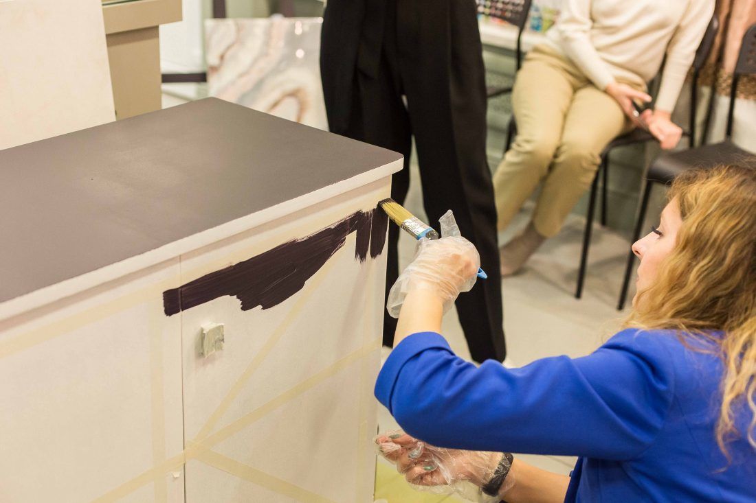 Мастер-класс декоратора Дианы Мухтаровой в салоне Ампир Декор в Санкт-Петербурге