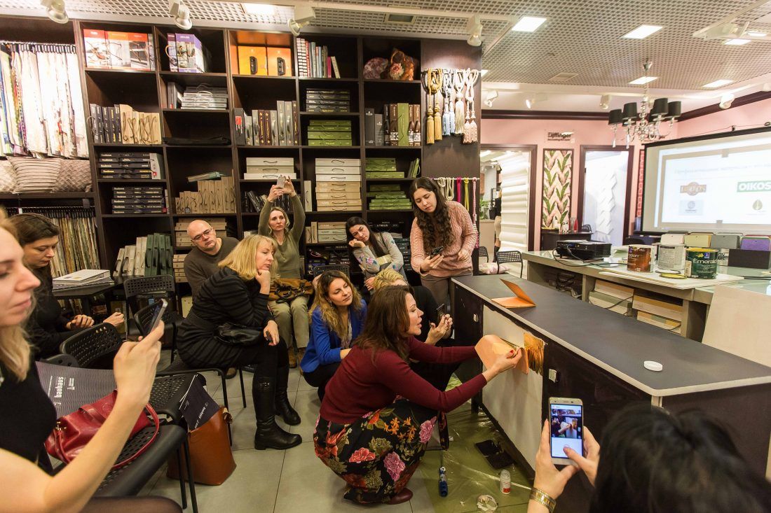 Мастер-класс декоратора Дианы Мухтаровой в салоне Ампир Декор в Санкт-Петербурге