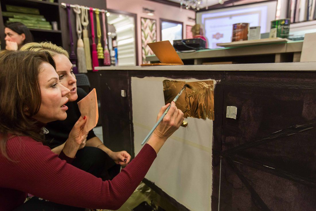 Мастер-класс декоратора Дианы Мухтаровой в салоне Ампир Декор в Санкт-Петербурге