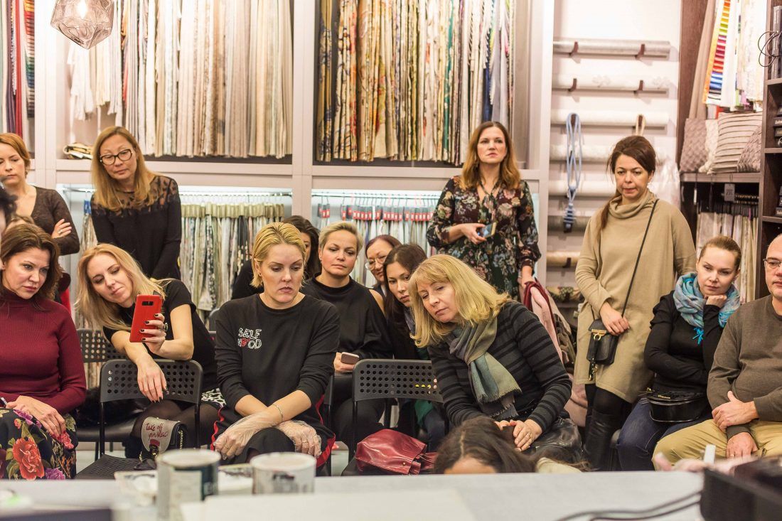 Мастер-класс декоратора Дианы Мухтаровой в салоне Ампир Декор в Санкт-Петербурге