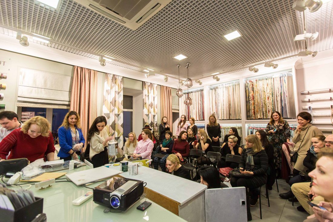 Мастер-класс декоратора Дианы Мухтаровой в салоне Ампир Декор в Санкт-Петербурге