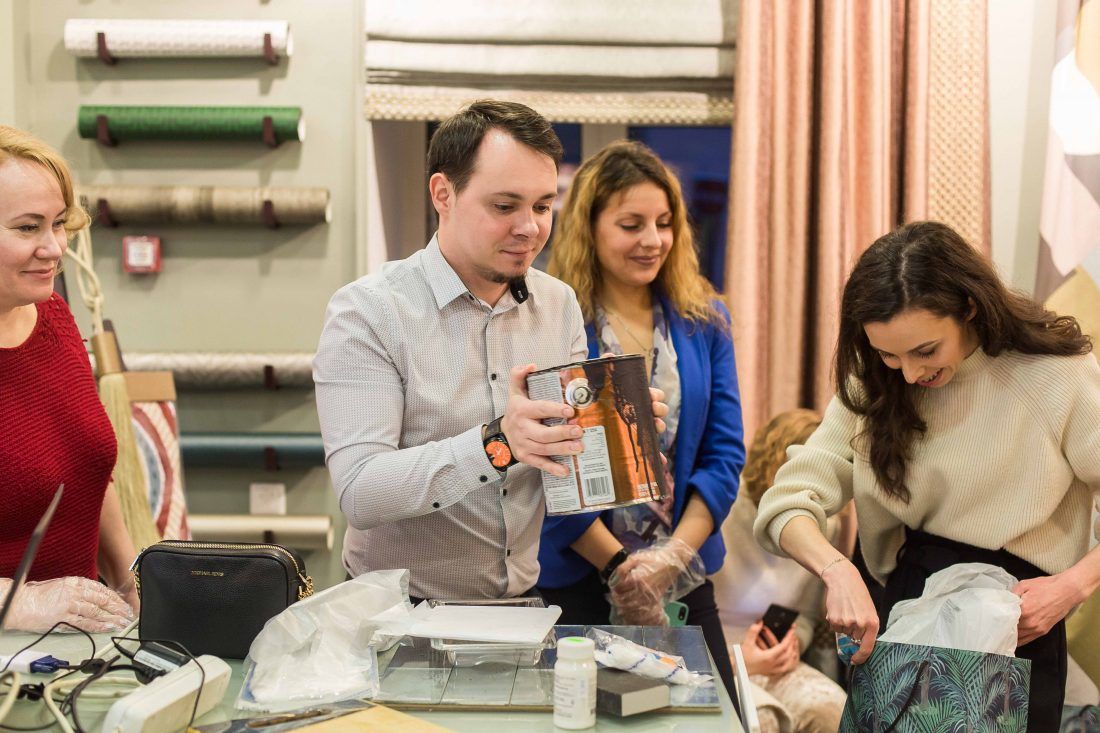 Мастер-класс декоратора Дианы Мухтаровой в салоне Ампир Декор в Санкт-Петербурге