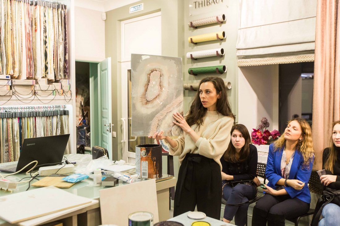 Мастер-класс декоратора Дианы Мухтаровой в салоне Ампир Декор в Санкт-Петербурге