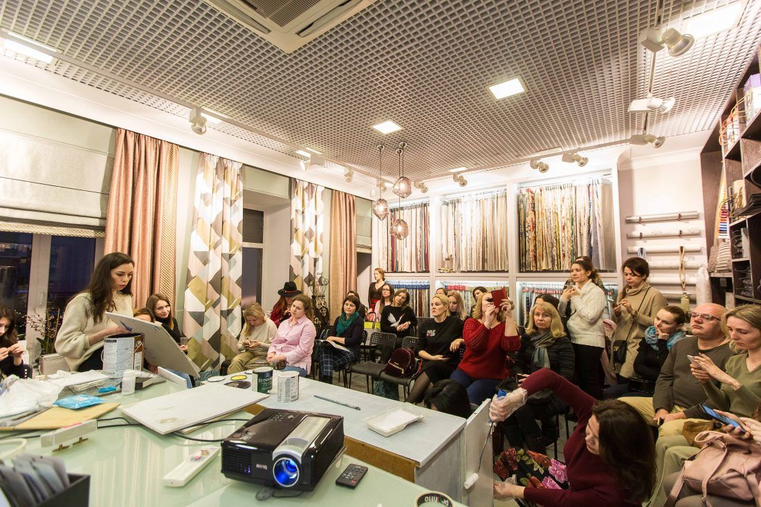 Мастер-класс декоратора Дианы Мухтаровой в салоне Ампир Декор в Санкт-Петербурге