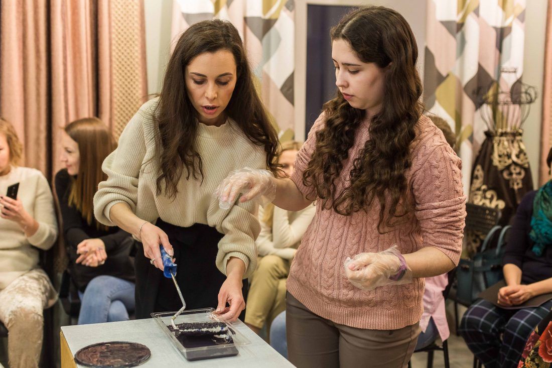 Мастер-класс декоратора Дианы Мухтаровой в салоне Ампир Декор в Санкт-Петербурге