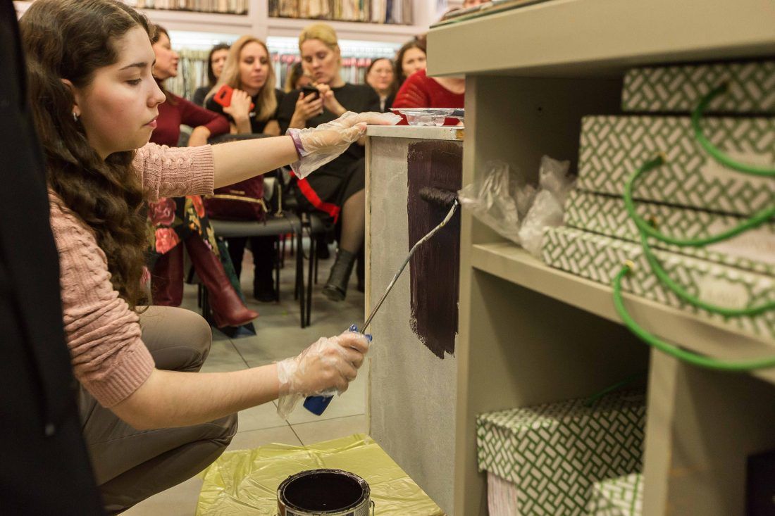 Мастер-класс декоратора Дианы Мухтаровой в салоне Ампир Декор в Санкт-Петербурге