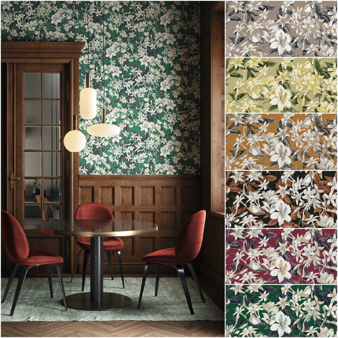 Ампир Декор бельгийские флизелиновые обои Kent от Khroma