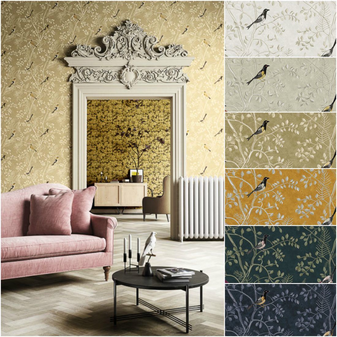 Ампир Декор бельгийские флизелиновые обои Kent от Khroma