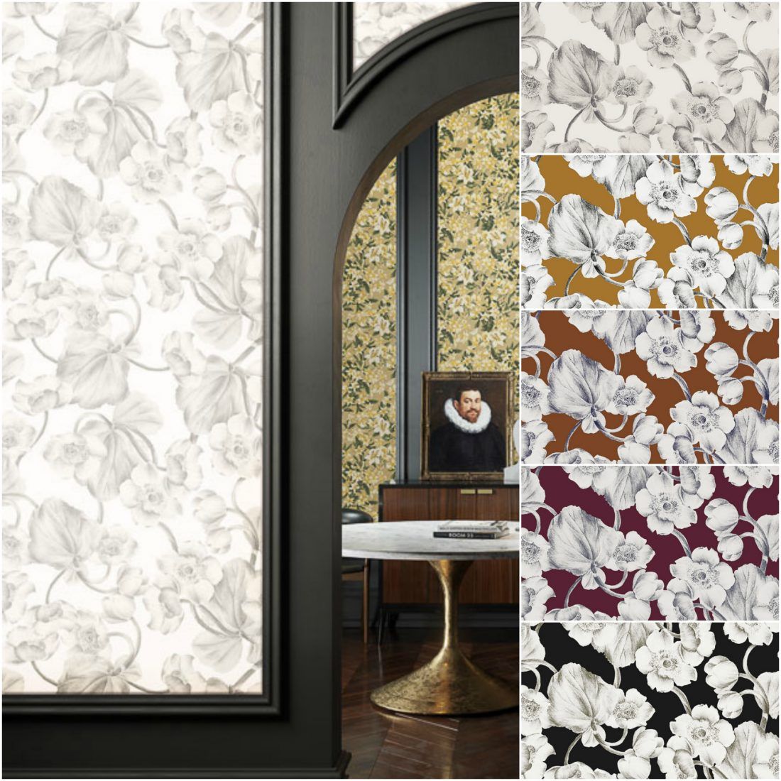 Ампир Декор бельгийские флизелиновые обои Kent от Khroma