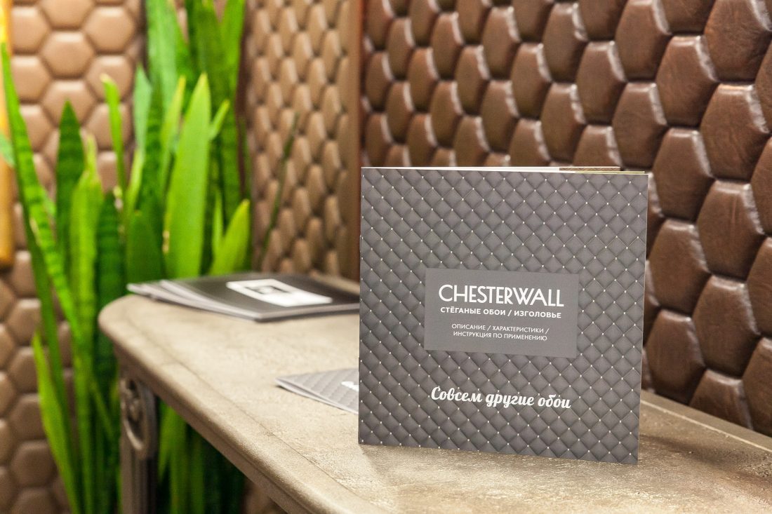 Ампир Декор стеганые обои Chesterwall