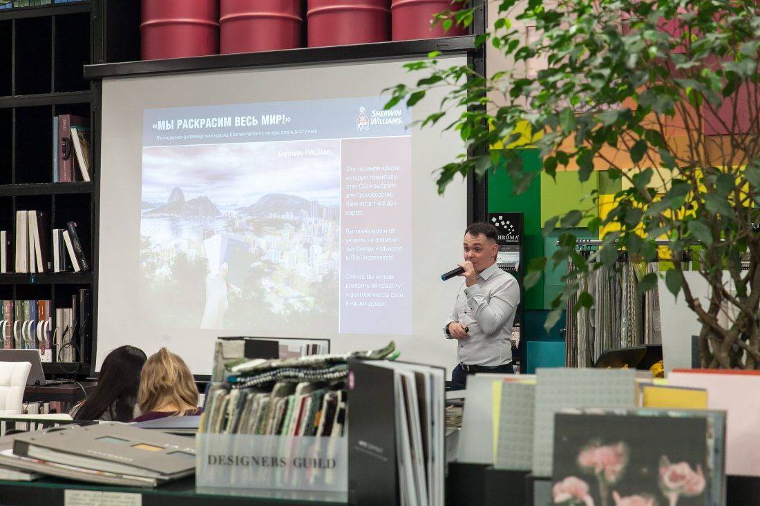 Мастер-классы по краскам Sherwin-Williams и Sikkens на Ampir Design Week 2019 в Москве