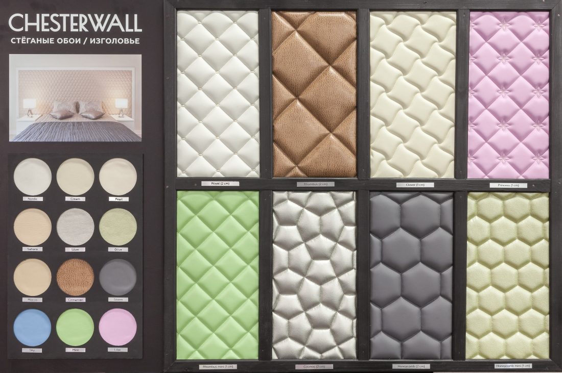 Ампир Декор стеганые обои Chesterwall