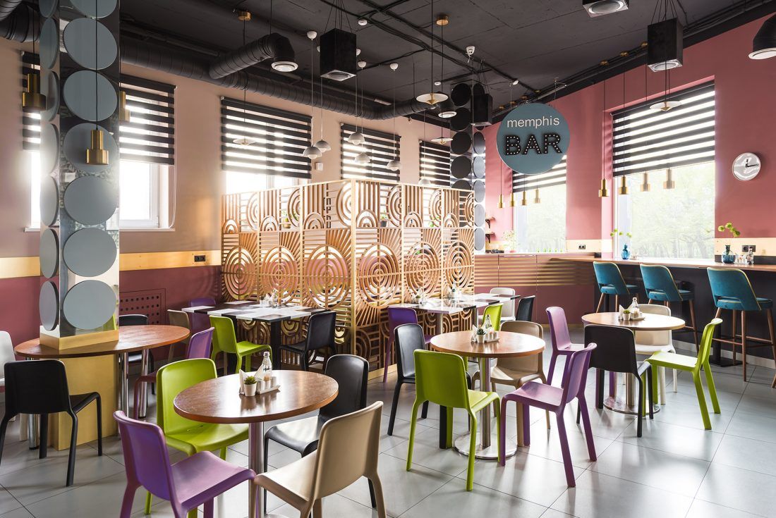 Кафе «Memphis», проект дизайн-бюро Wide Design Group