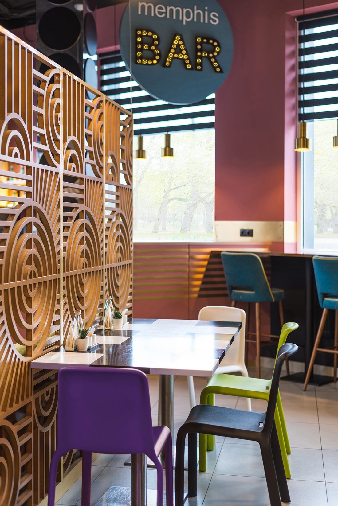 Кафе «Memphis», проект дизайн-бюро Wide Design Group