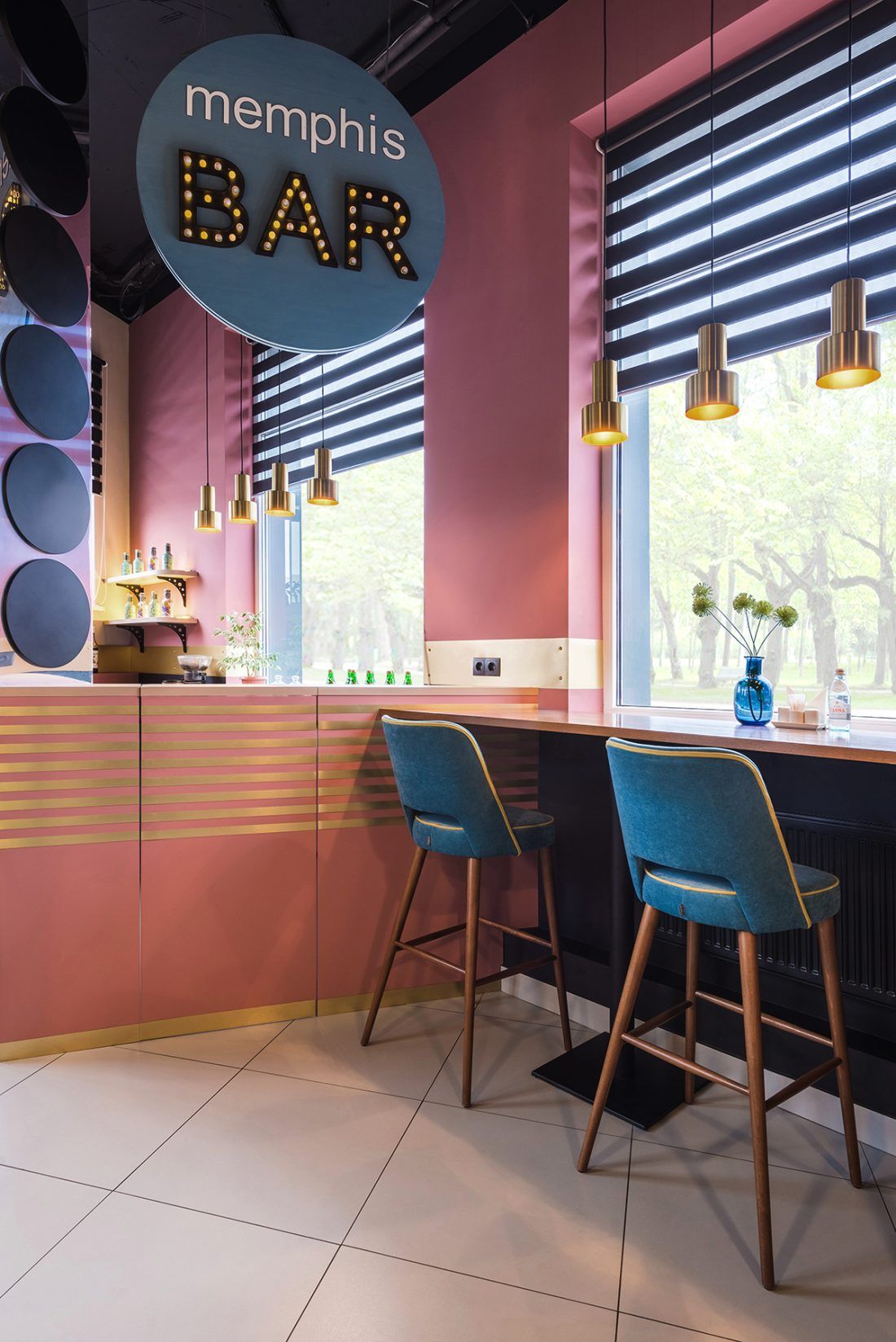 Кафе «Memphis», проект дизайн-бюро Wide Design Group