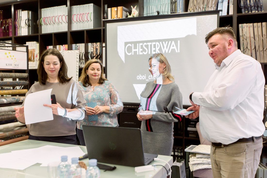 Презентация обоев Chesterwall в Ампир Декор Санкт-Петербург