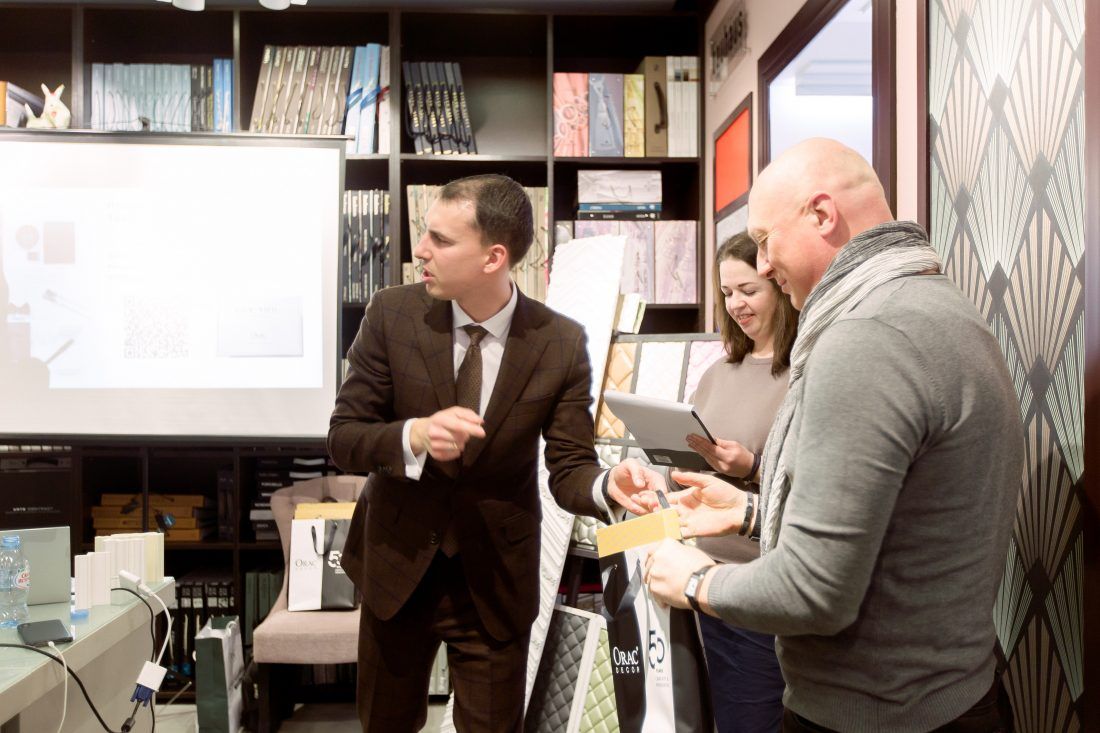 Презентация коллекции Orac Decor «Ателье новая классика» в дизайн-центре «Ампир Декор» на Пушкинской, 19