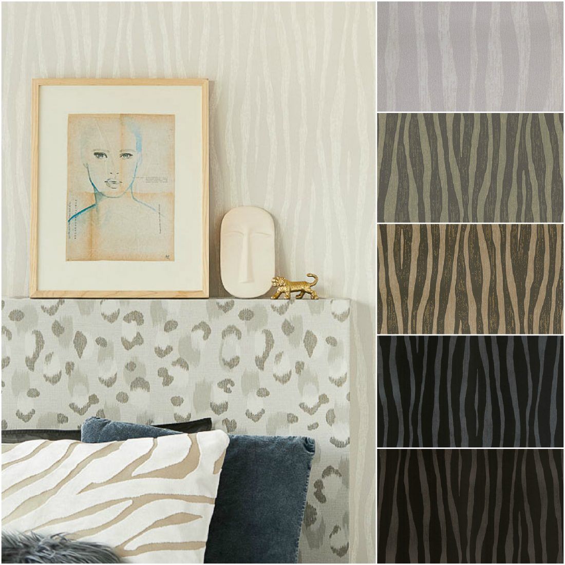 Ампир Декор обои с животными принтами Skin от Eijffinger