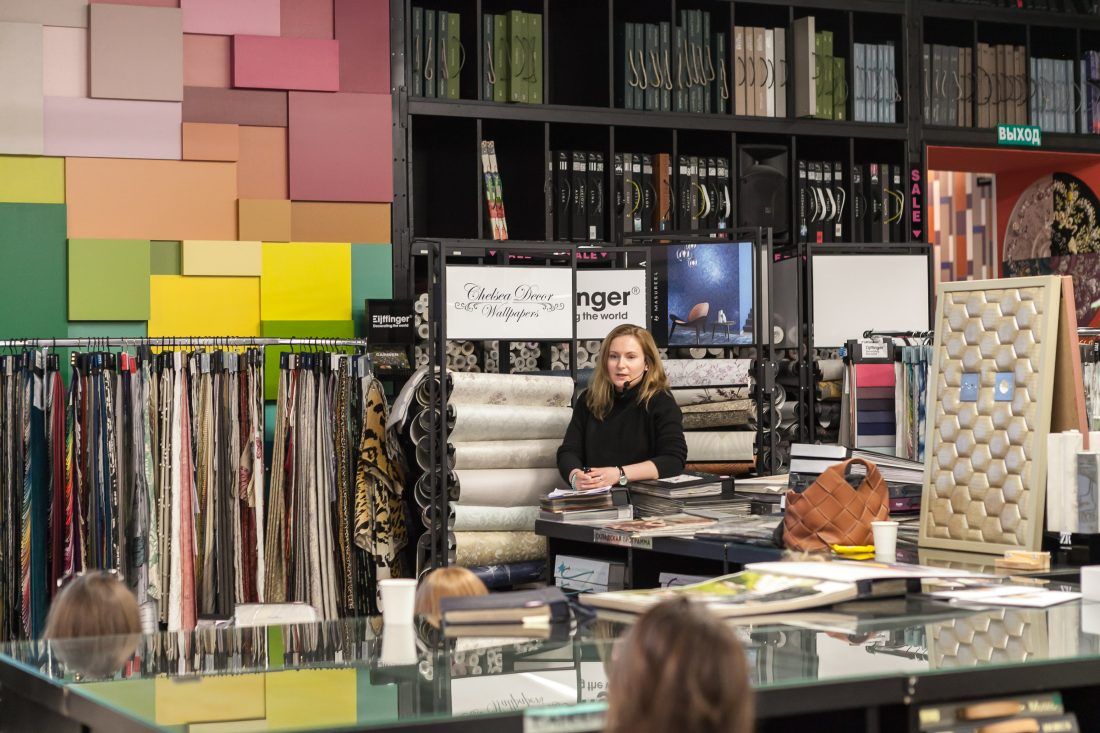 Центр Дизайна Мануфактура 5 Ампир Декор, лекция о интерьерном текстиле для студентов Skillbox