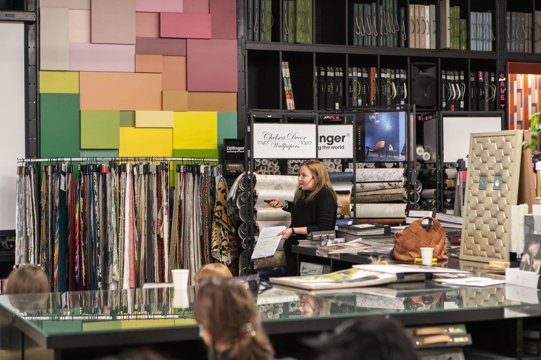 Центр Дизайна Мануфактура 5 Ампир Декор, лекция о интерьерном текстиле для студентов Skillbox