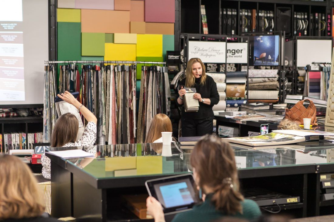 Центр Дизайна Мануфактура 5 Ампир Декор, лекция о интерьерном текстиле для студентов Skillbox