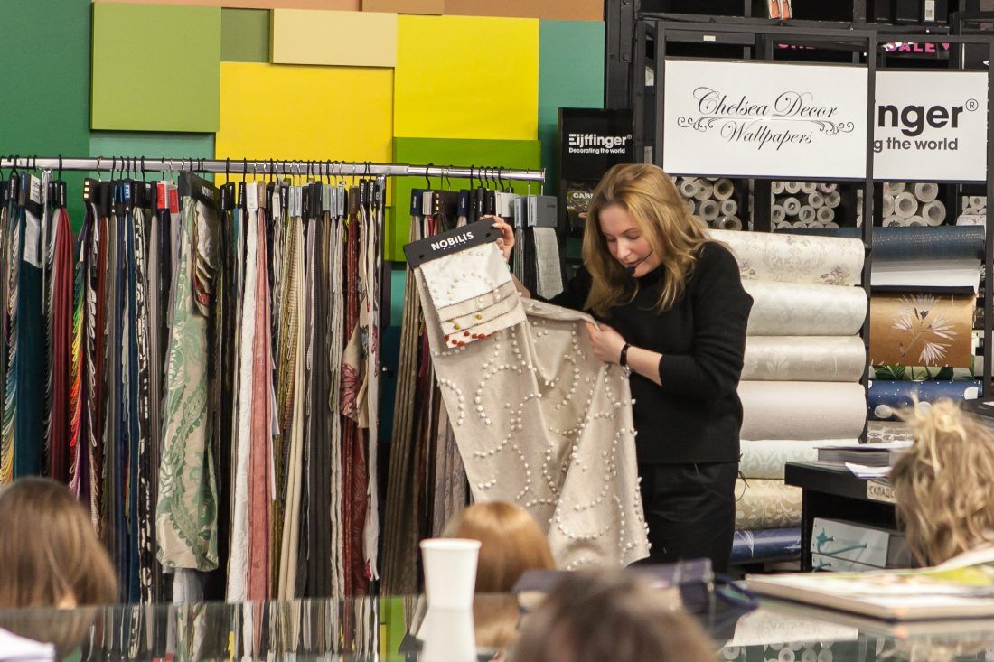 Центр Дизайна Мануфактура 5 Ампир Декор, лекция о интерьерном текстиле для студентов Skillbox