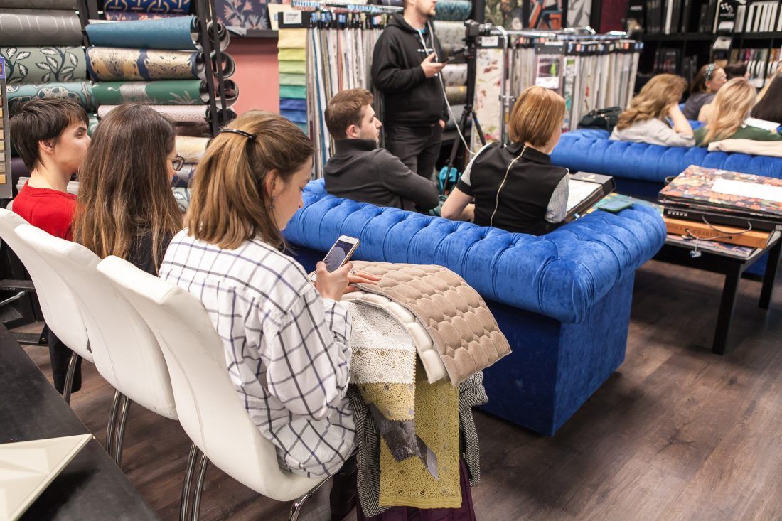 Центр Дизайна Мануфактура 5 Ампир Декор, лекция о интерьерном текстиле для студентов Skillbox