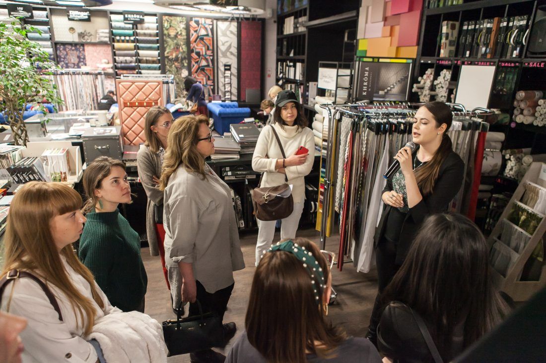 Центр Дизайна Мануфактура 5 Ампир Декор, лекция о интерьерном текстиле для студентов Skillbox