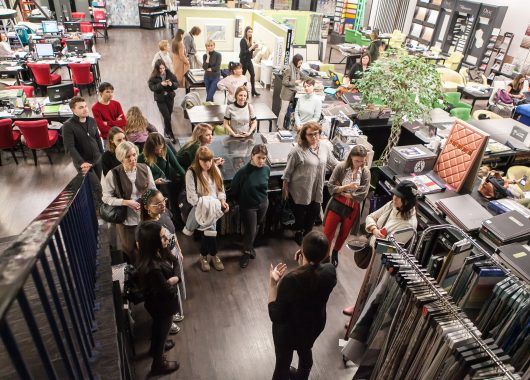 Центр Дизайна Мануфактура 5 Ампир Декор, лекция о интерьерном текстиле для студентов Skillbox