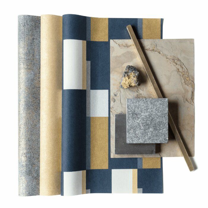 Многогранная геометрия новая коллекция обоев Prisma от Khroma