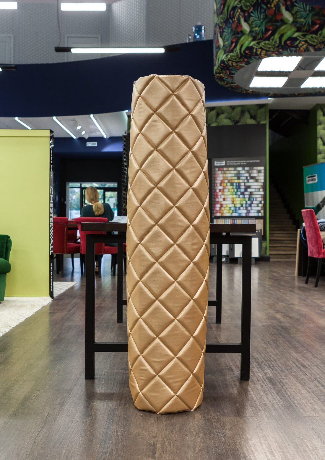 стеновые панели мягкие стеганые обои Chesterwall Ампир Декор Мануфактура 5